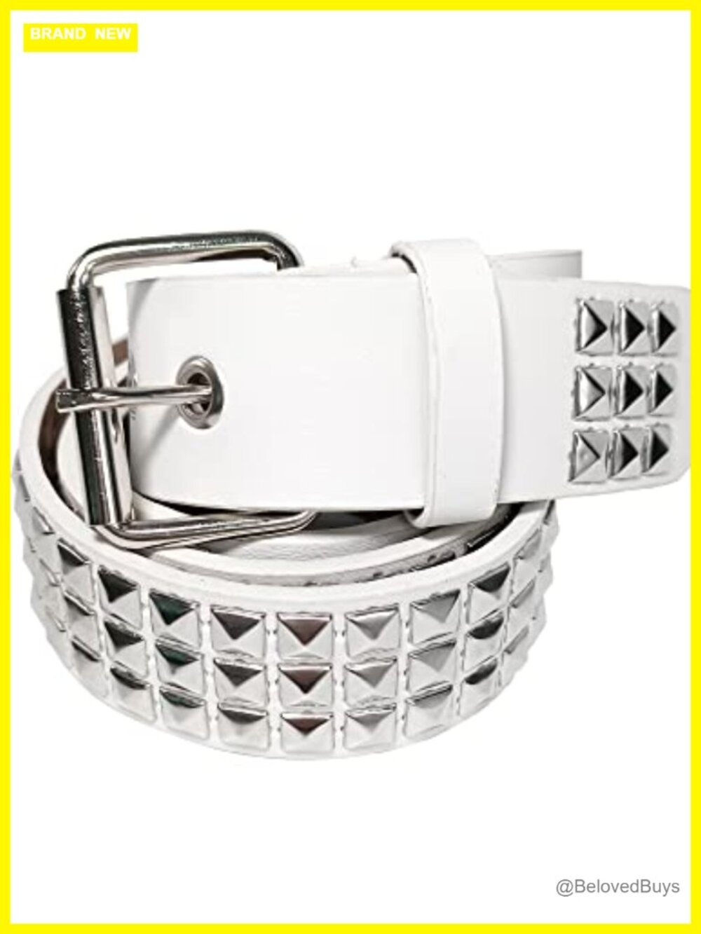 Punk Studded Belt Women PU Leather Rivet Gothic Emo Costume Accessory